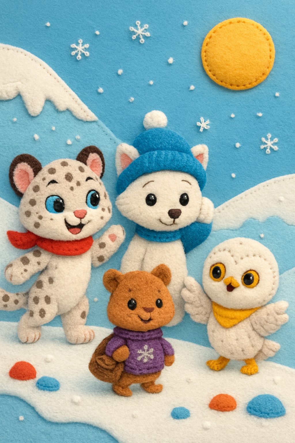 Nina's Snowy Art Adventure