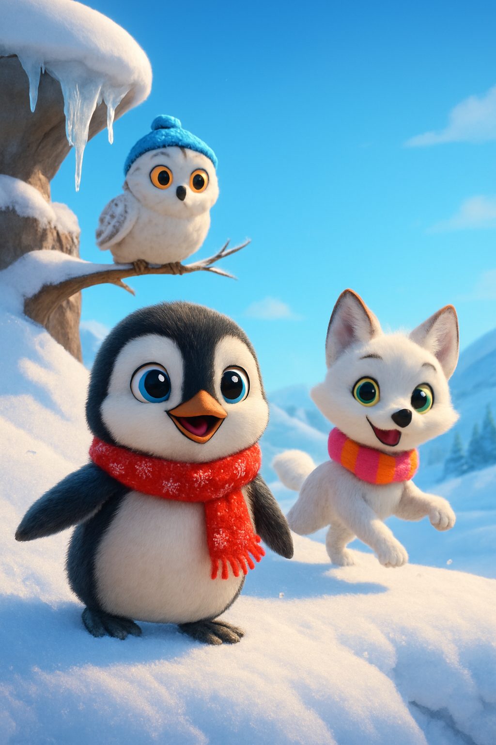 Kiki's Snowy Sled Race