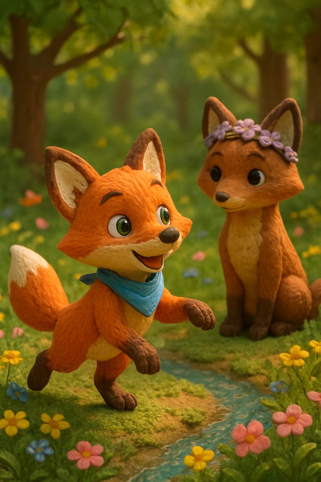 Twin Fox Cubs: A Tale of Teamwork