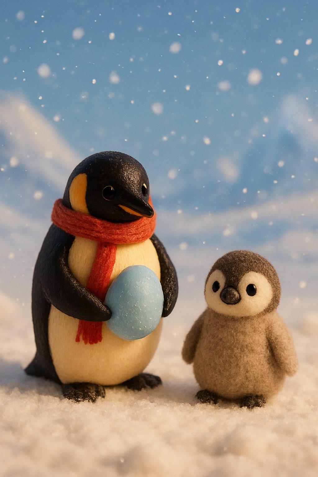 Papa Penguin's Snowy Journey