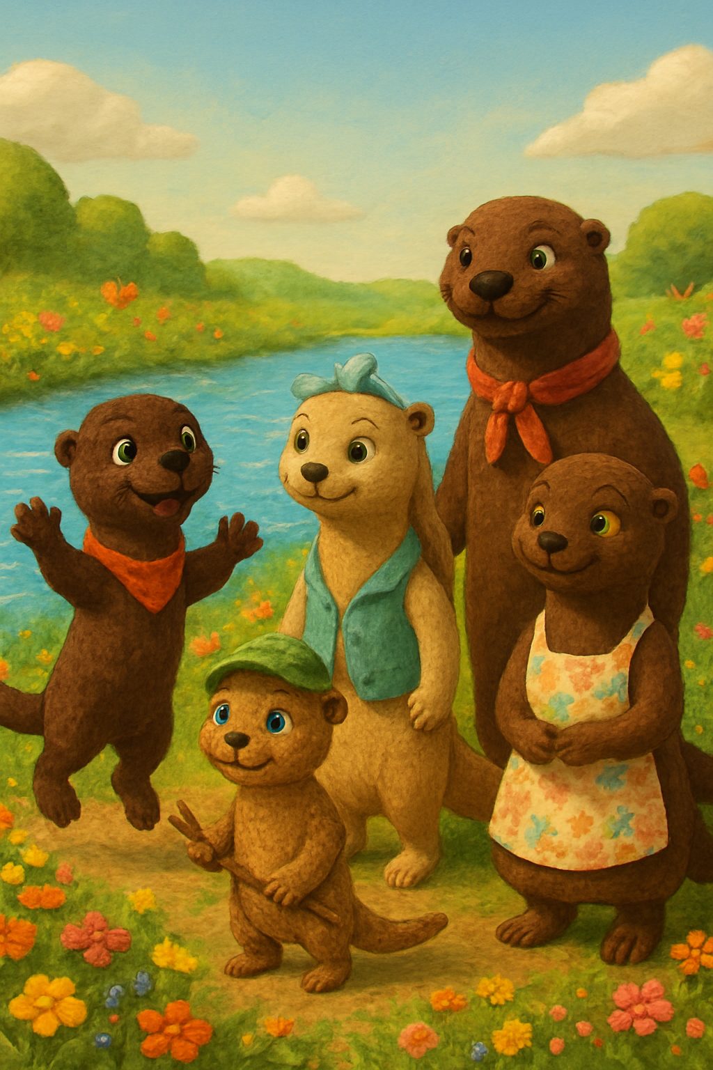 Otter Family's Wondrous Dam