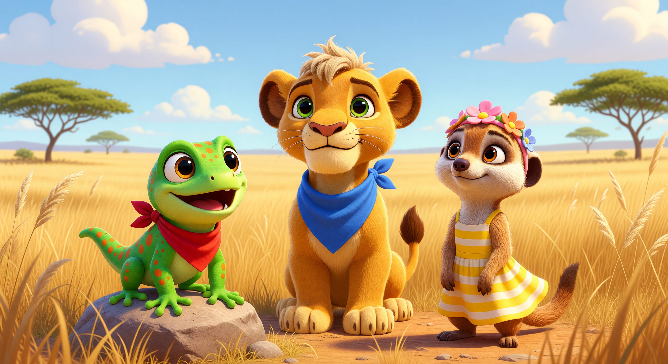 Cover image for Liam's Amazing Savanna Adventure — Making a new friend starts with saying hello.