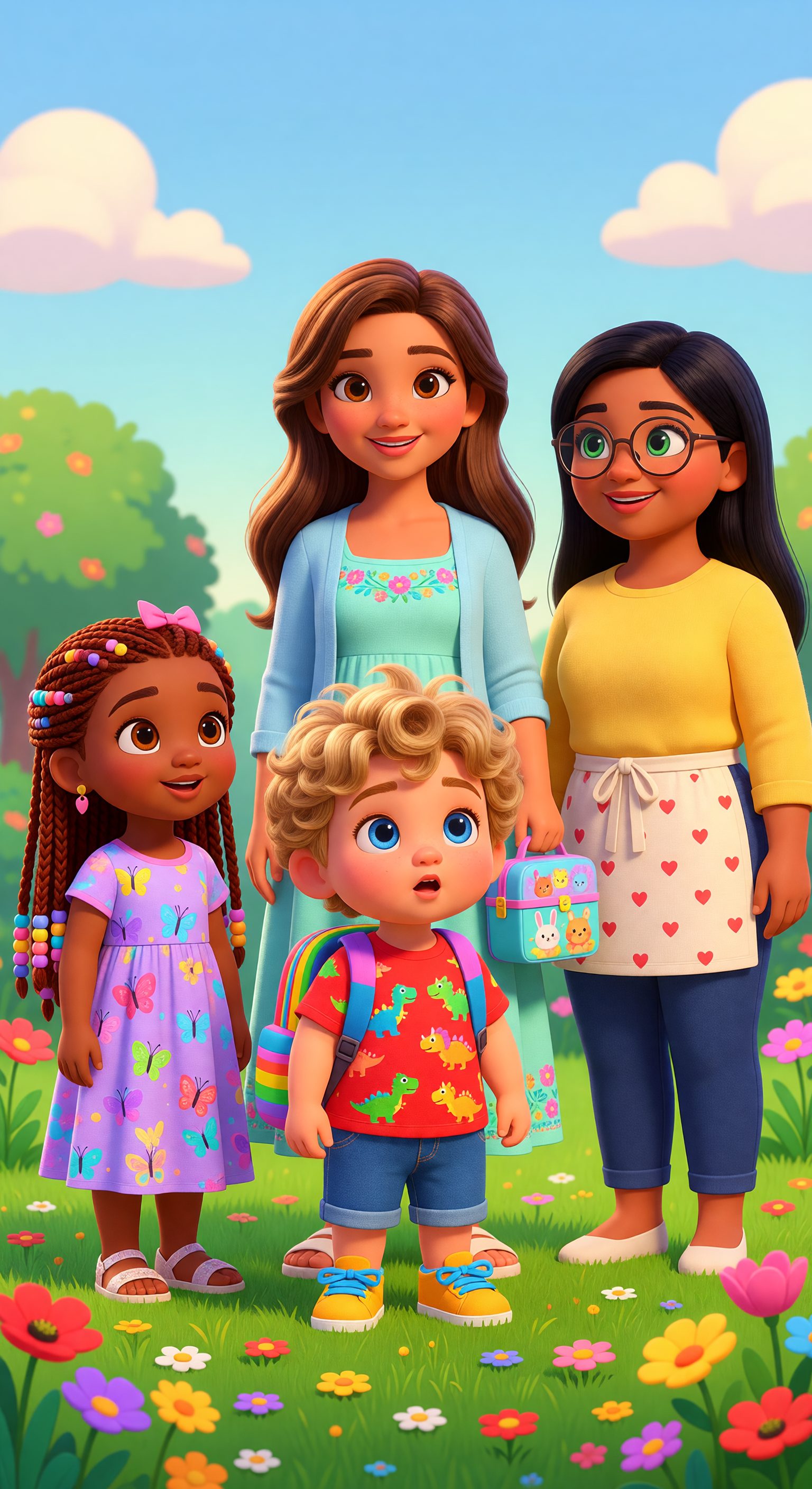 Cover image for Caleb's First Day Adventure — Making a new friend starts with saying hello.